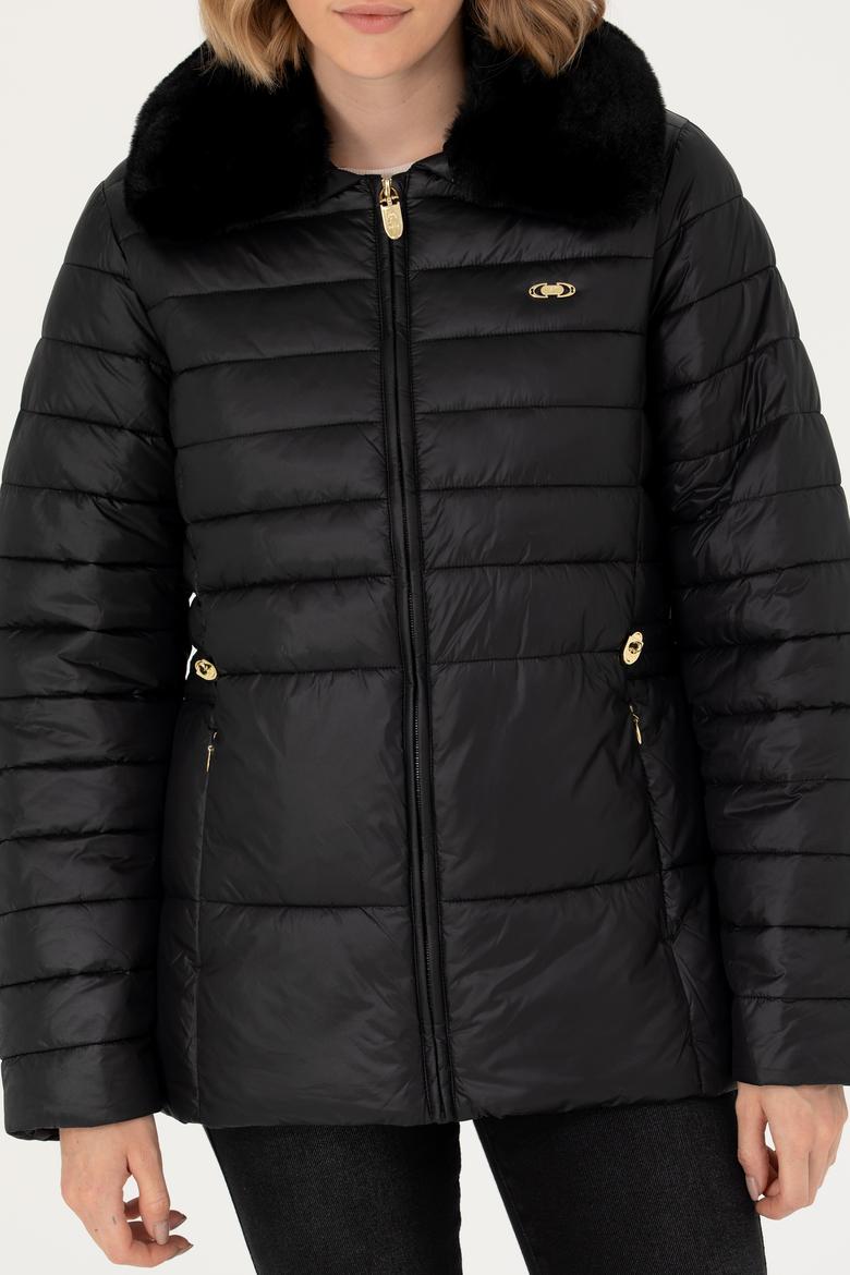 Kadın Siyah Mont - 50271039086