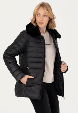 Kadın Siyah Mont - 50271039086