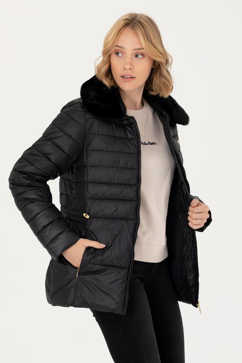 Kadın Siyah Mont - 50271039086