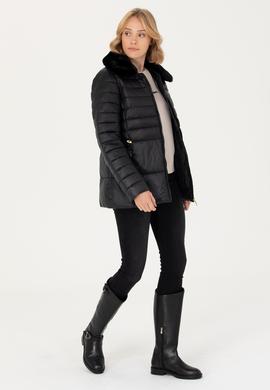 Kadın Siyah Mont - 50271039086