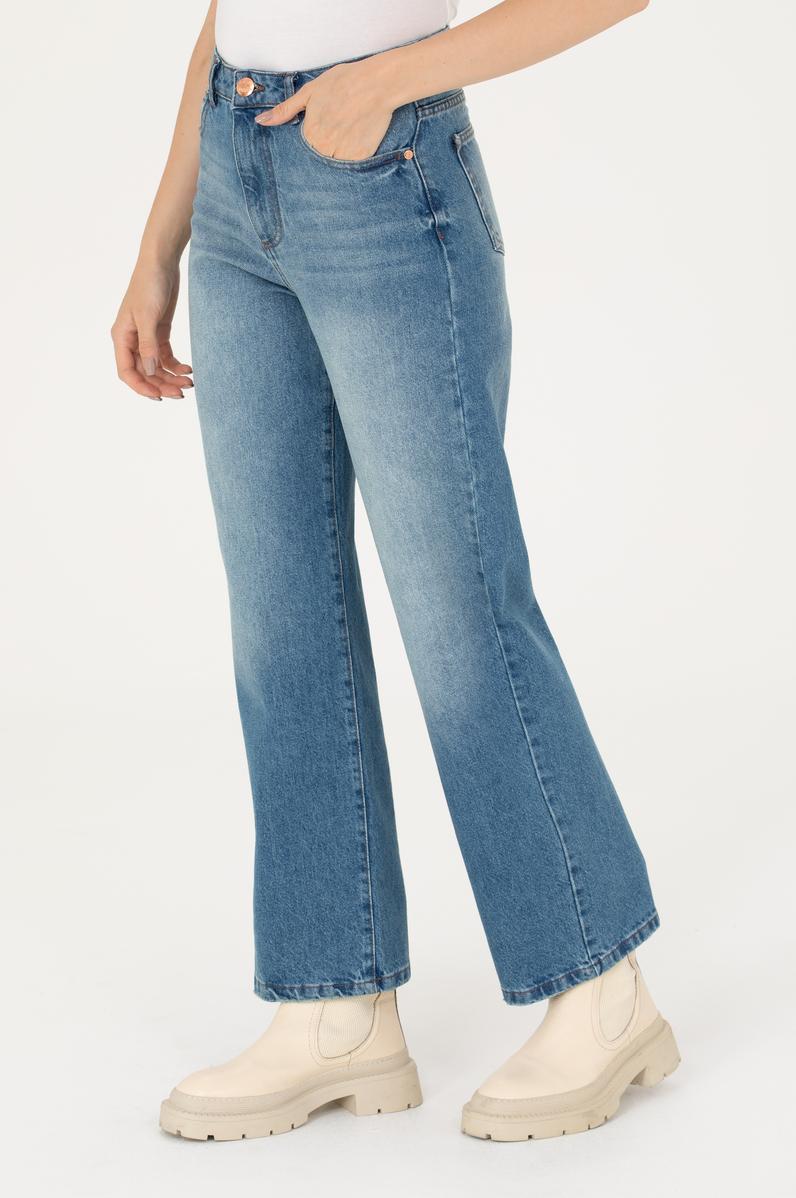 Kadın Mavi Jean Pantolon