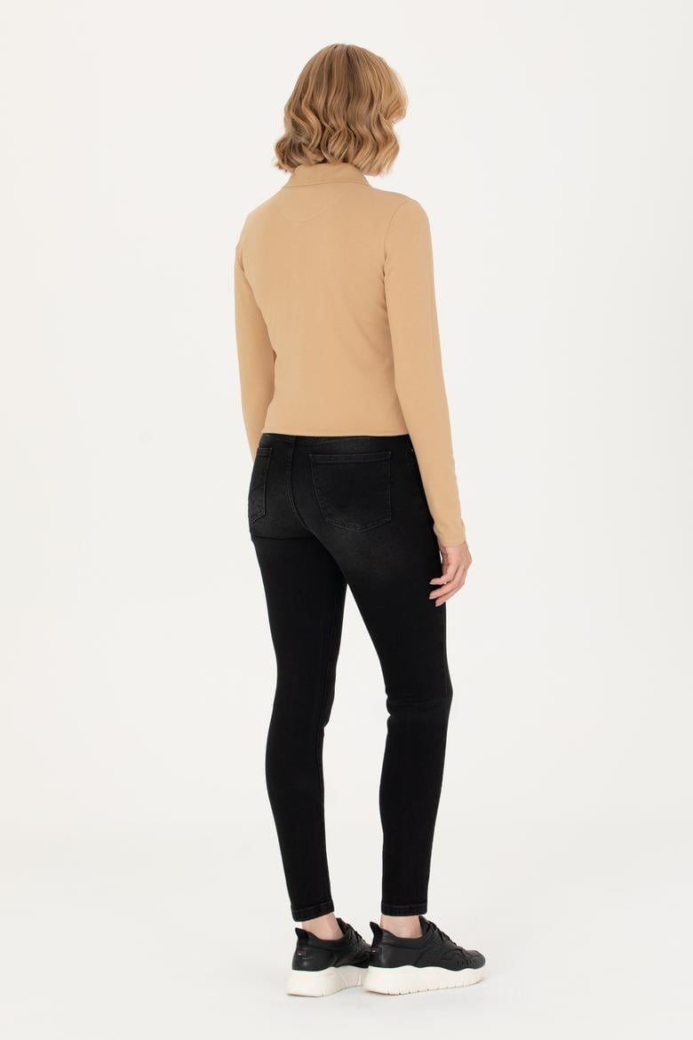 Kadın Siyah Jean Pantolon - 50271483002