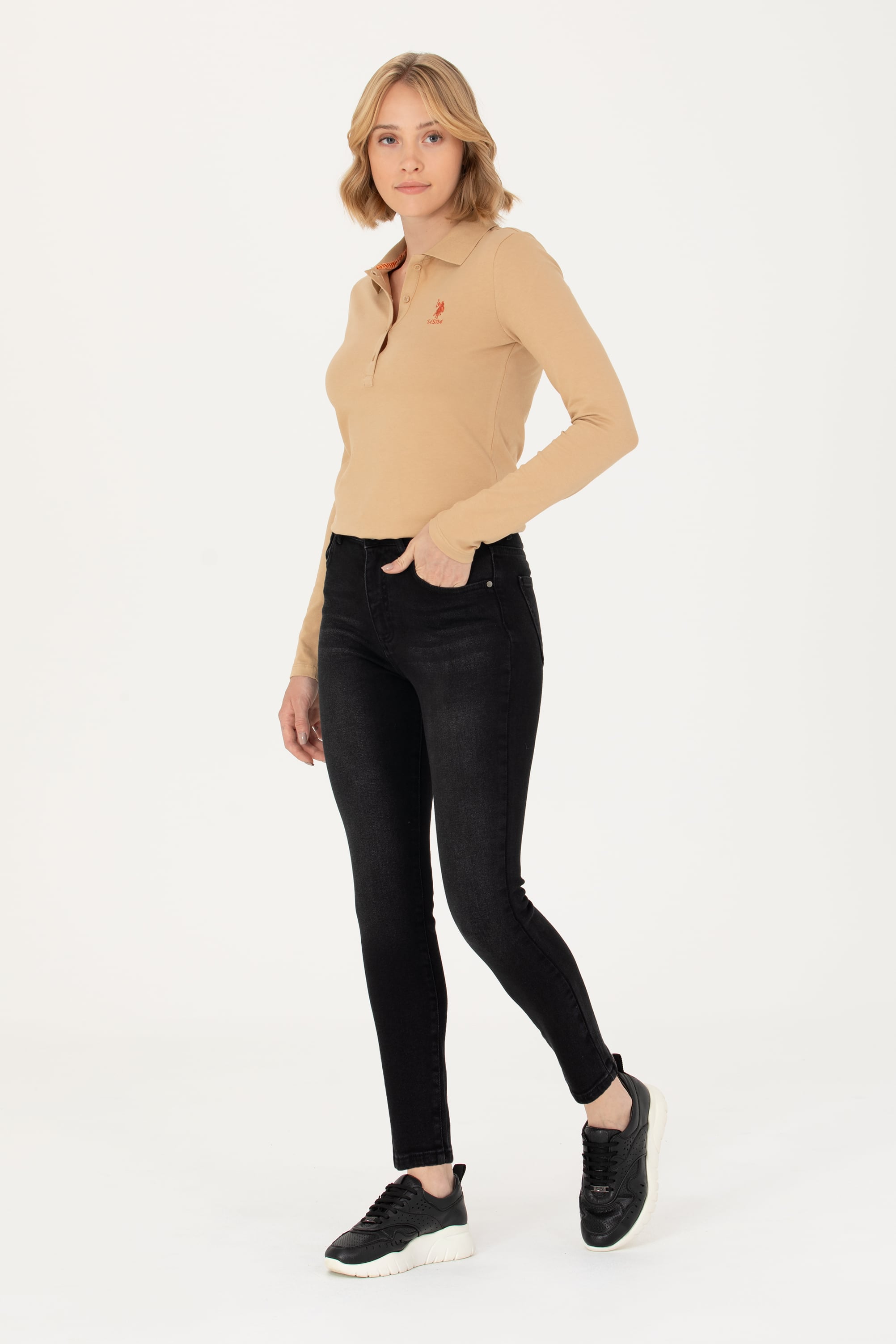 Kadın Siyah Jean Pantolon - Image 3