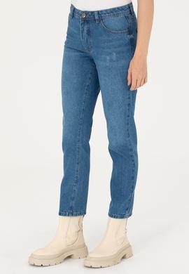 Kadın Mavi Jean Pantolon - 50272303007