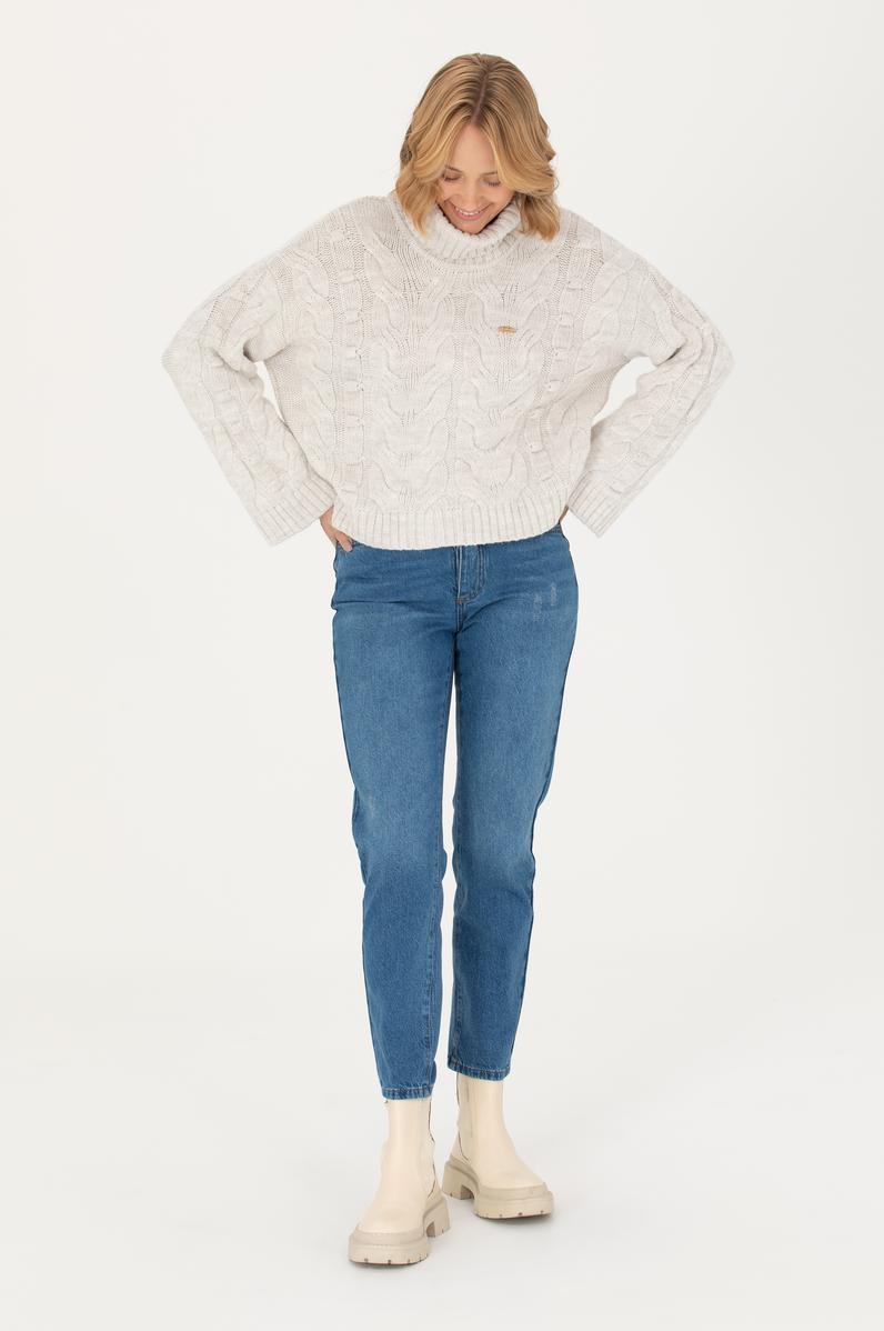 Kadın Mavi Jean Pantolon