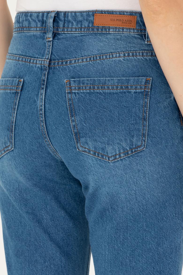 Kadın Mavi Jean Pantolon - 50272303007