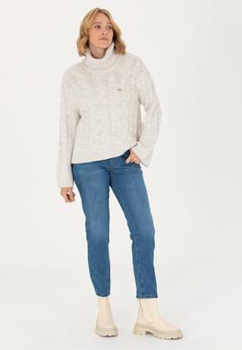 Kadın Mavi Jean Pantolon - 50272303007