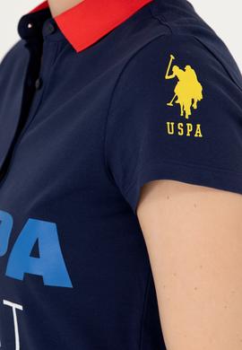 Kadın Lacivert Polo Yaka Mini Boy Örme Elbise - 50263970008