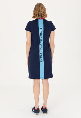 Kadın Lacivert Polo Yaka Mini Boy Örme Elbise - 50263970008