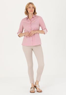 Kadın Pembe Uzun Kollu Gömlek - 50266204004