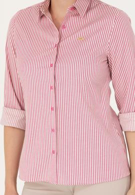 Kadın Pembe Uzun Kollu Gömlek - 50266204004
