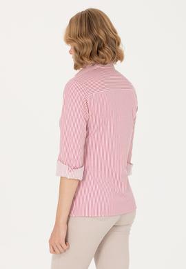 Kadın Pembe Uzun Kollu Gömlek - 50266204004