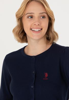 Kadın Lacivert Basic Triko Hırka - 50276236025