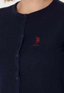 Kadın Lacivert Basic Triko Hırka - 50276236025