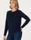 Kadın Lacivert Basic Triko Hırka