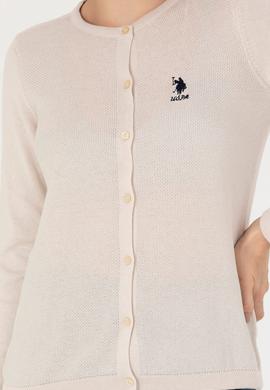 Kadın Krem Basic Triko Hırka - 50276236037