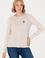 Kadın Krem Basic Triko Hırka