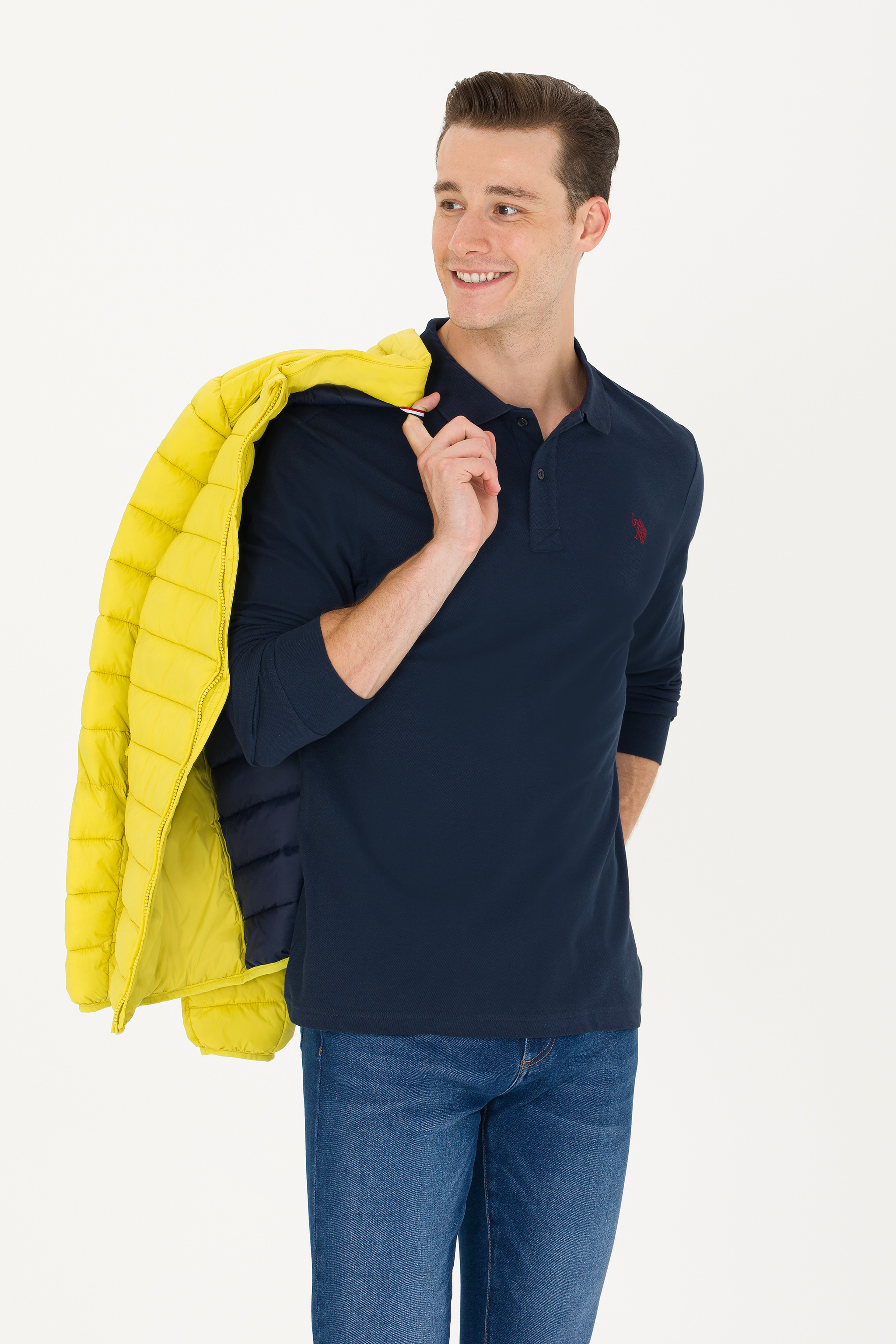 Erkek Lacivert Basic Sweatshirt - Image 1