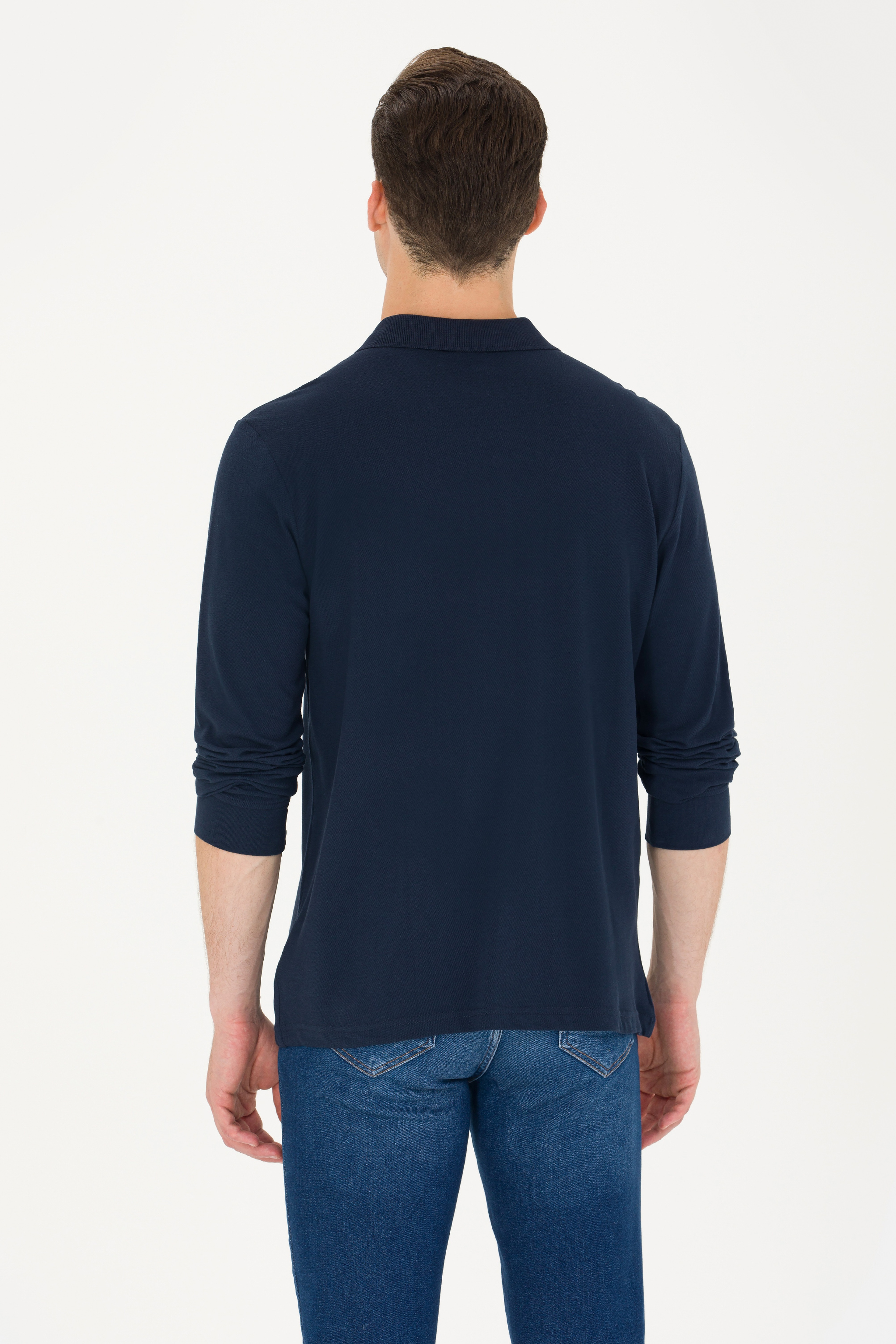 Erkek Lacivert Basic Sweatshirt