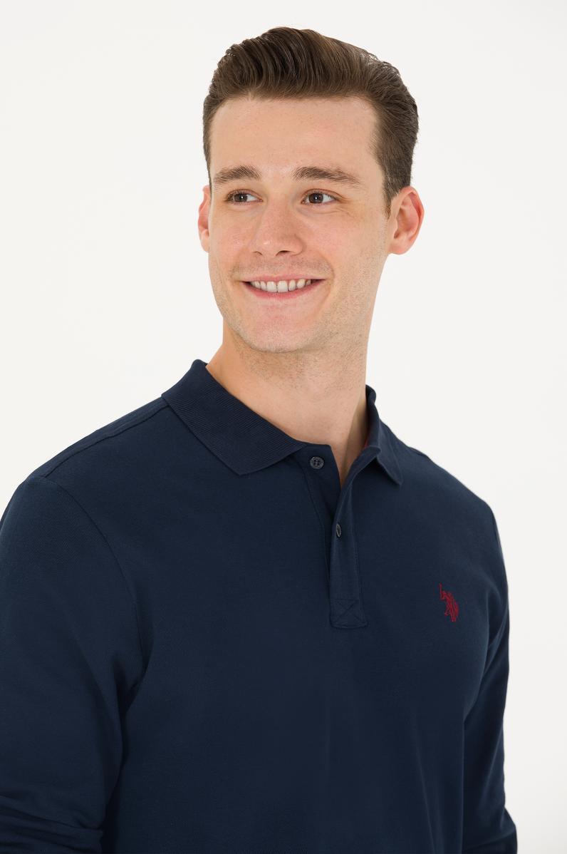 Erkek Lacivert Basic Sweatshirt