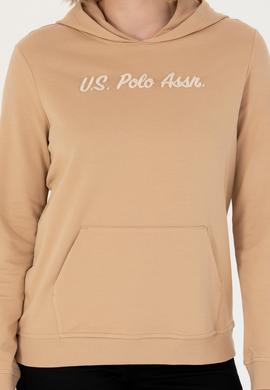 Kadın Kum Kapüşonlu Sweatshirt - 50276015028