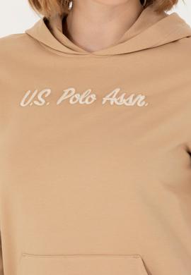 Kadın Kum Kapüşonlu Sweatshirt - 50276015028