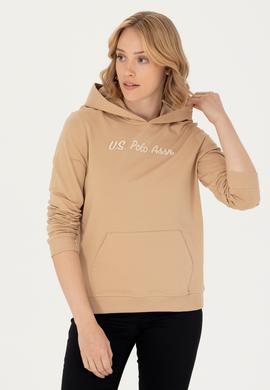 Kadın Kum Kapüşonlu Sweatshirt - 50276015028