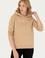 Kadın Kum Kapüşonlu Sweatshirt