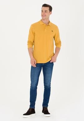 Erkek Hardal Basic Sweatshirt - 50269405234