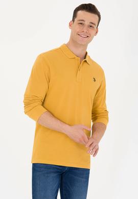 Erkek Hardal Basic Sweatshirt - 50269405234