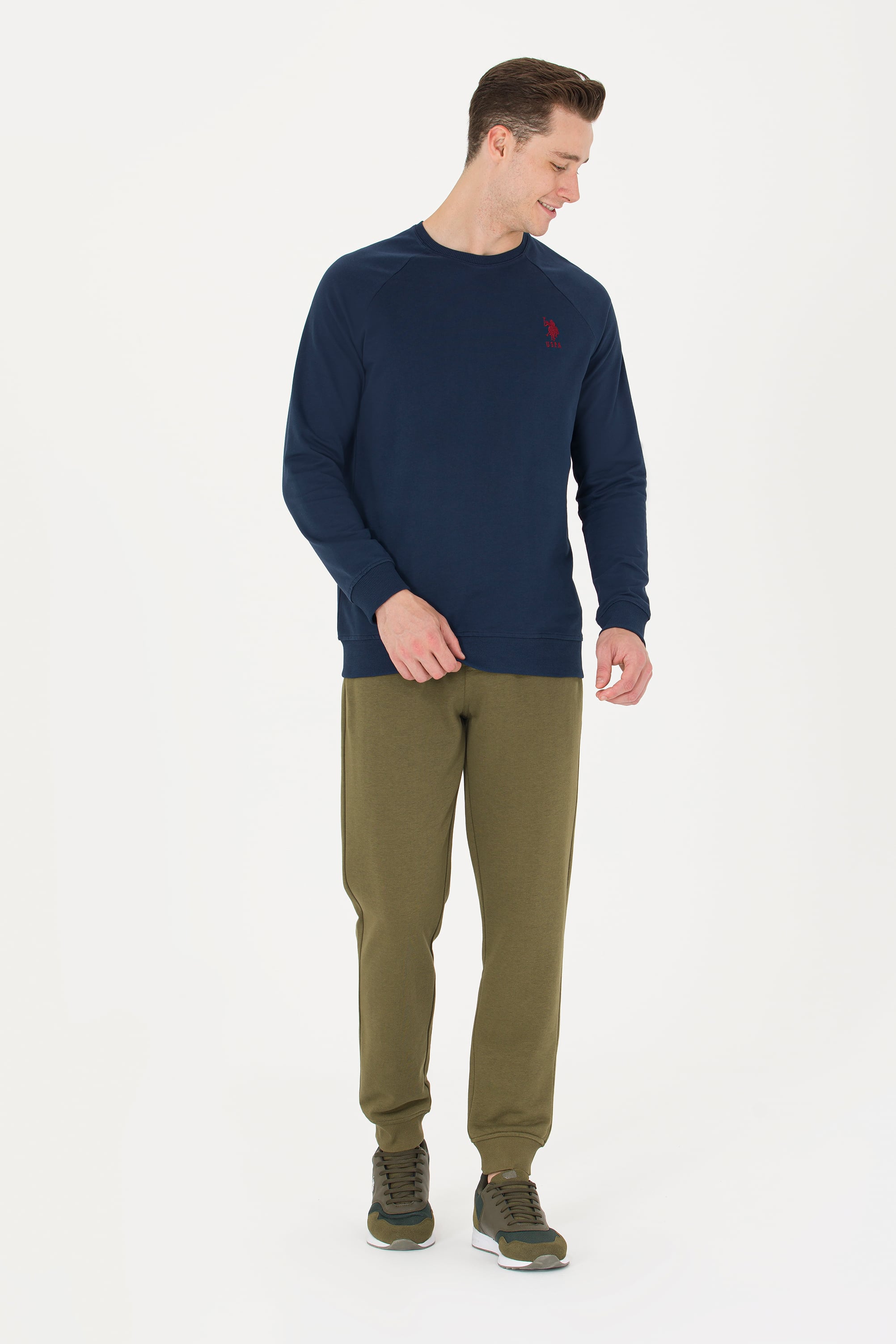 Erkek Lacivert Basic Sweatshirt - Image 4