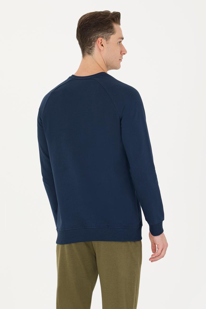 Erkek Lacivert Basic Sweatshirt - 50269412001