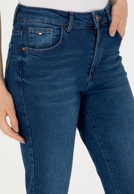 Kadın Mavi Jean Pantolon - 50271480002