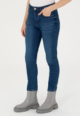Kadın Mavi Jean Pantolon - 50271480002