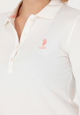 Kadın Ekru Basic Polo Yaka Sweatshirt - 50271573217