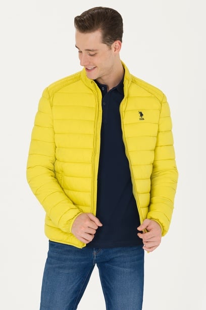Erkek Neon Sarı Mont