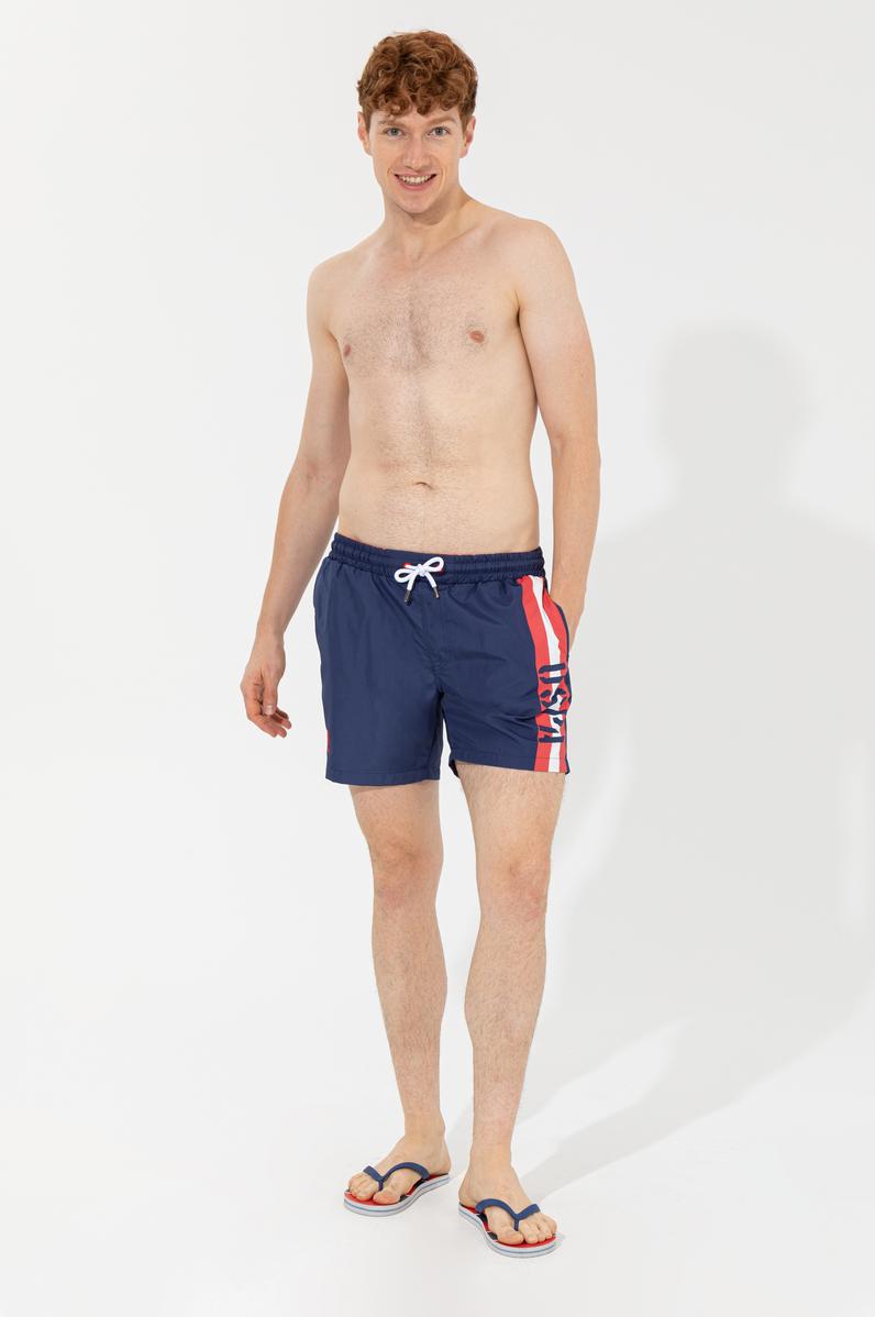Erkek Lacivert Deniz Şortu