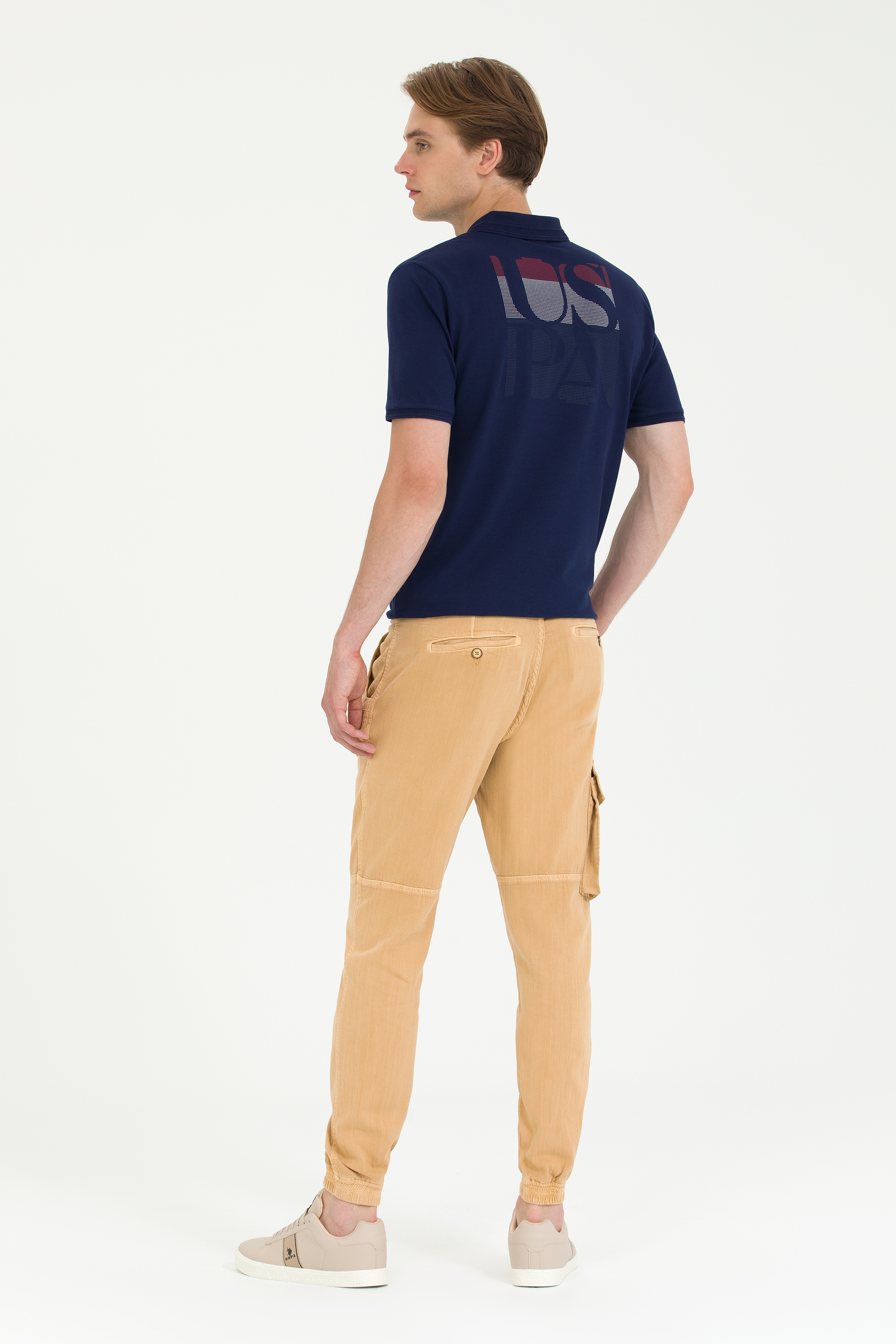 Erkek Jogger Fit Camel Kanvas Pantolon