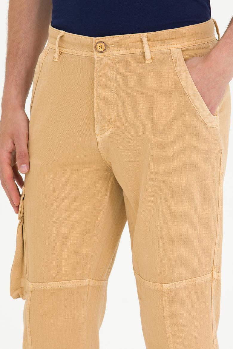 Erkek Camel Kanvas Pantolon - 50263815002