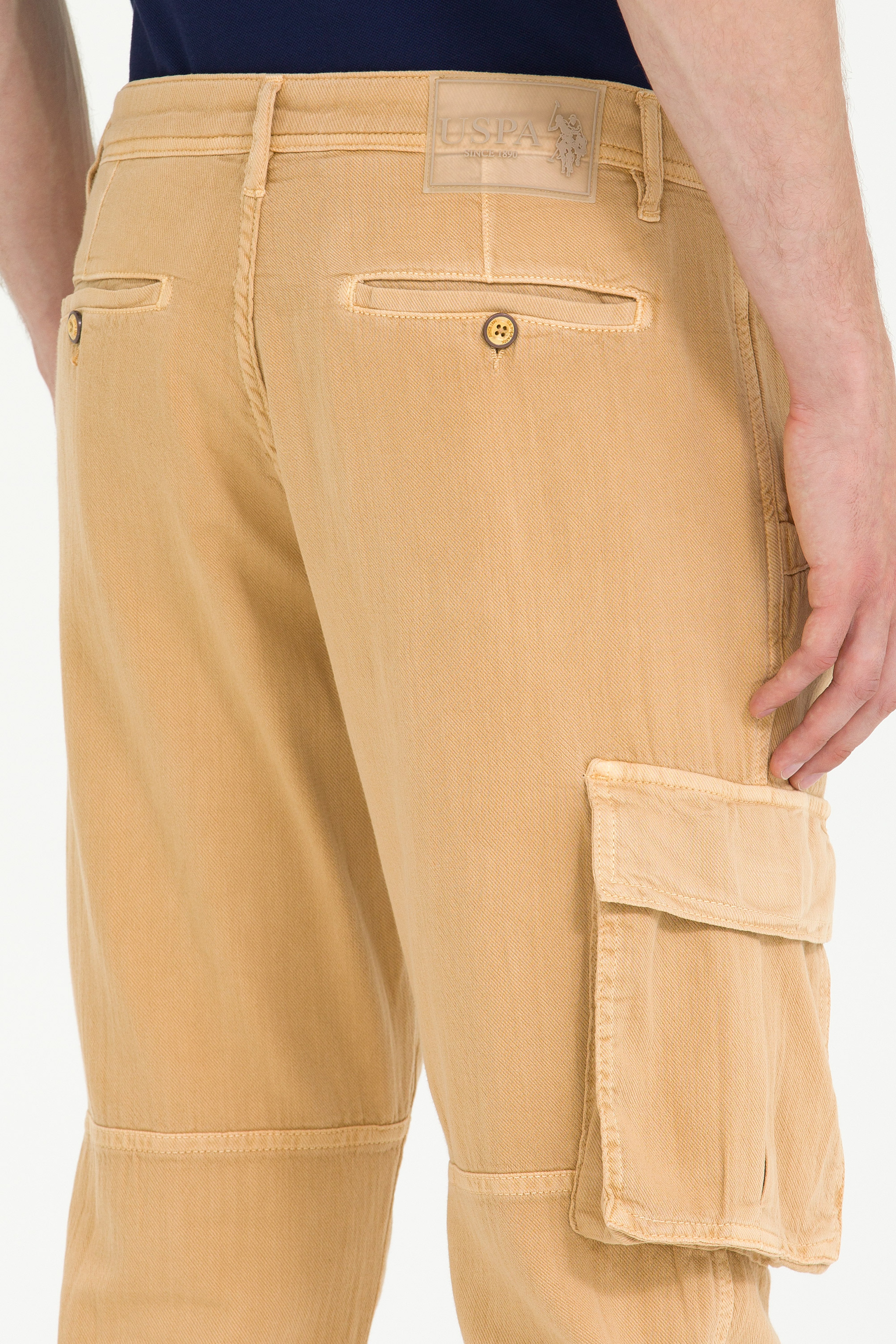 Erkek Jogger Fit Camel Kanvas Pantolon