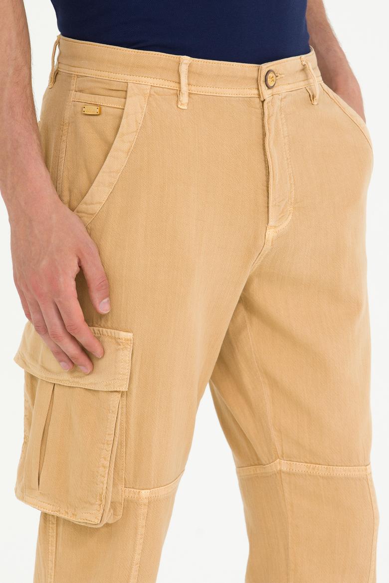 Erkek Camel Kanvas Pantolon - 50263815002