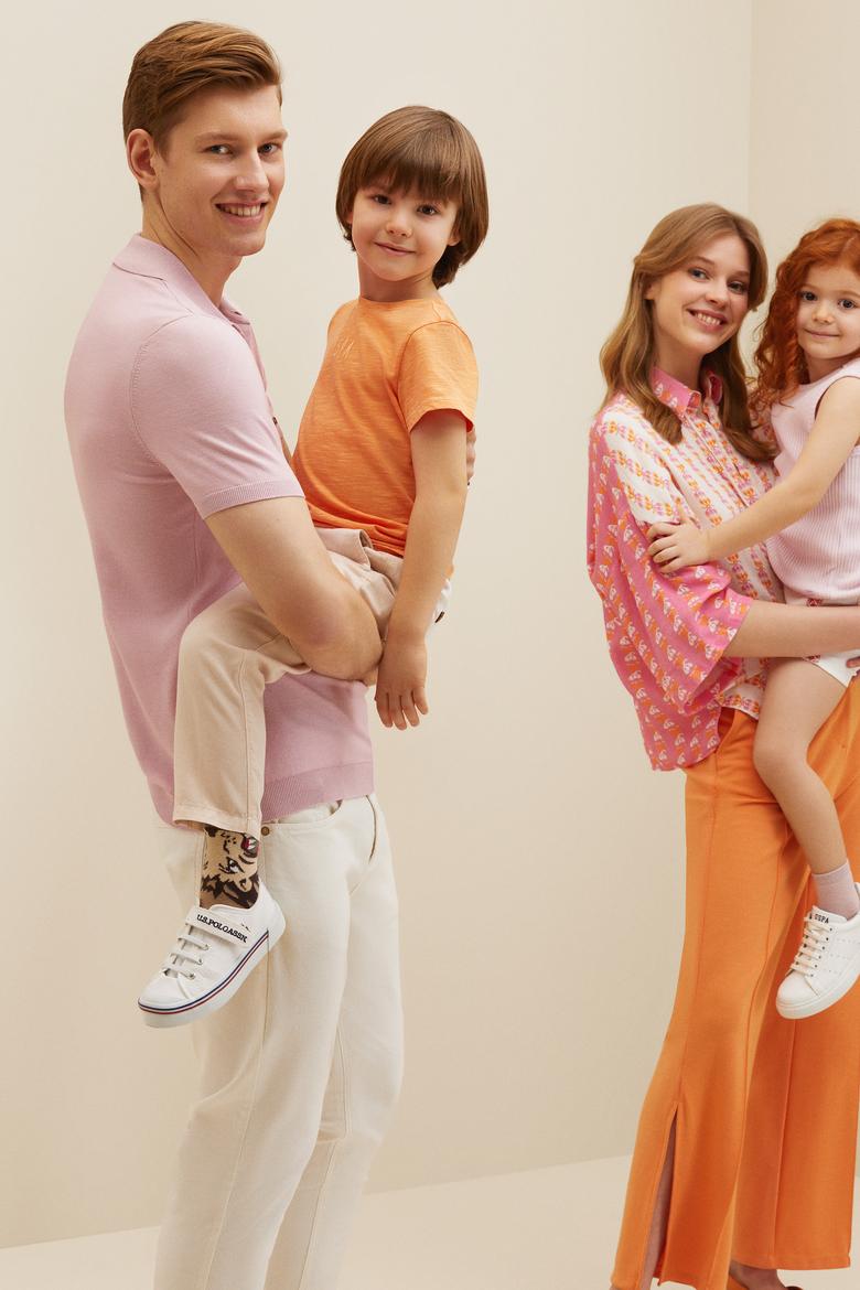 Erkek Ekru Kanvas Pantolon