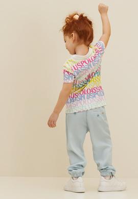 Kız Çocuk Su Yeşili Kanvas Pantolon - 50264081033