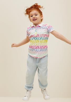 Kız Çocuk Su Yeşili Kanvas Pantolon - 50264081033