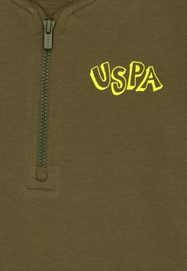 Çocuk Haki Bisiklet Yaka Sweatshirt - 50274242015