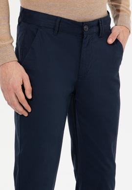 Erkek Slim Fit Lacivert Kanvas Pantolon - 50254171008