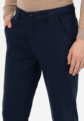 Erkek Slim Fit Lacivert Kanvas Pantolon - 50254171008