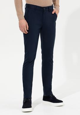 Erkek Slim Fit Lacivert Kanvas Pantolon - 50254171008