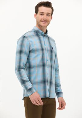 Erkek Mavi Uzun Kollu Gömlek - 50252886014