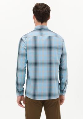 Erkek Mavi Uzun Kollu Gömlek - 50252886014